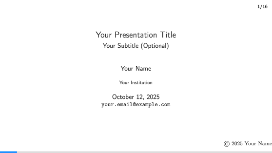 LaTeX Slides Template GenAI