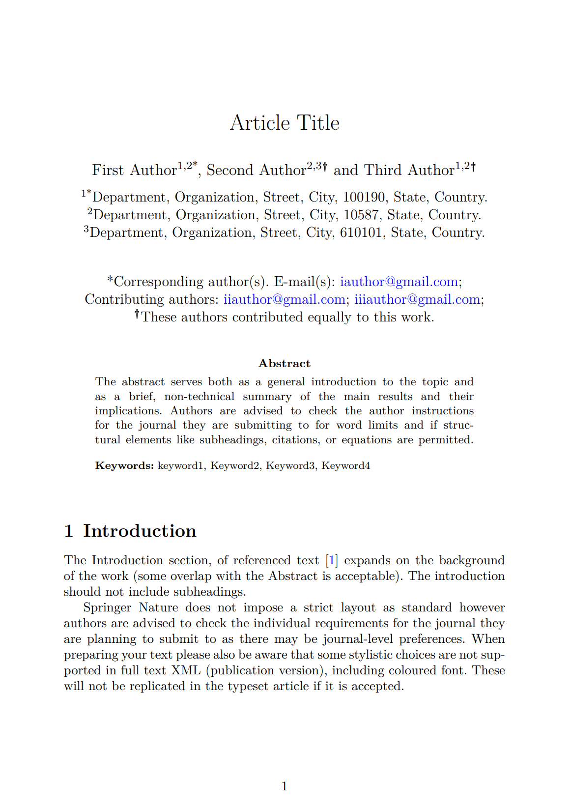 LaTeX Templates - TeXPage