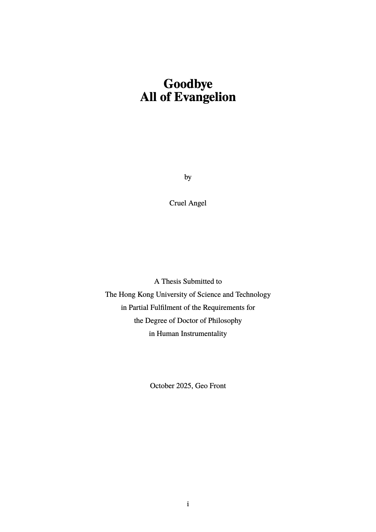 hkust-thesis 香港科技大学研究型研究生(RPG)毕业论文模板