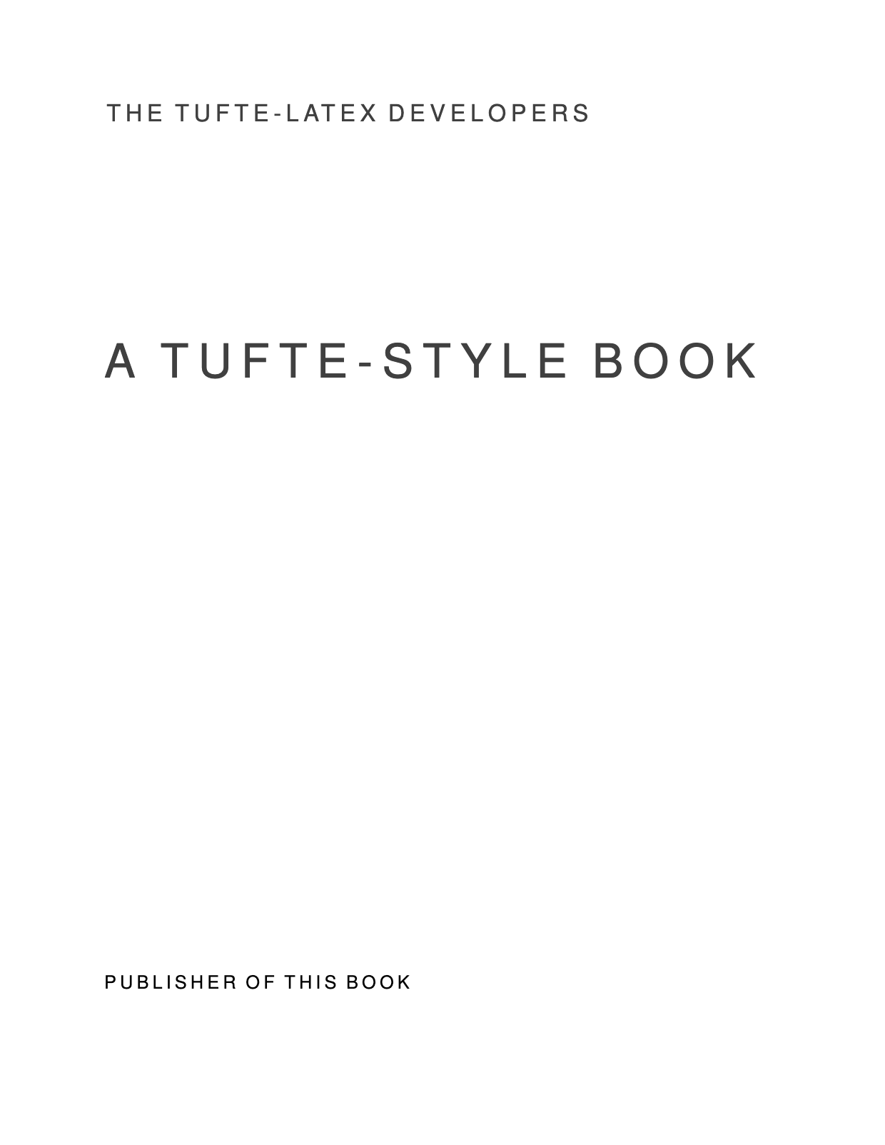 Tufte LaTeX