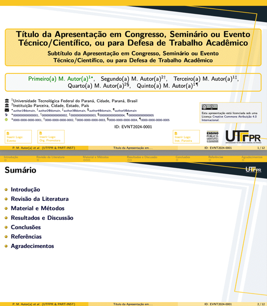 [Federal University of Technology — Paraná] UTFPR-Slides