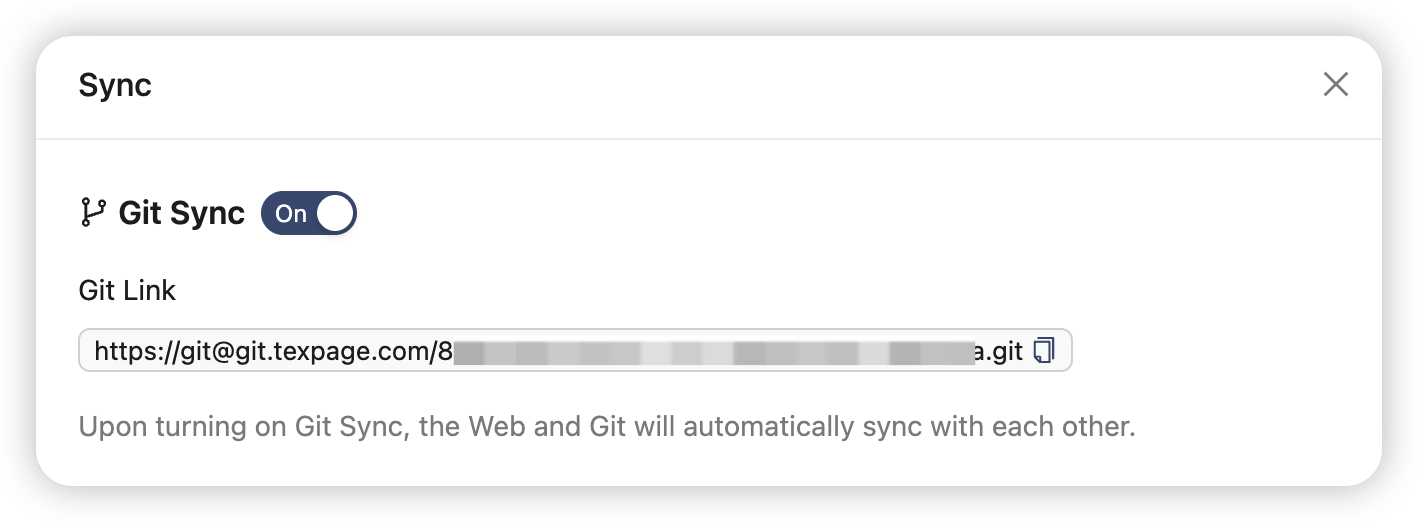 Enable Git Sync