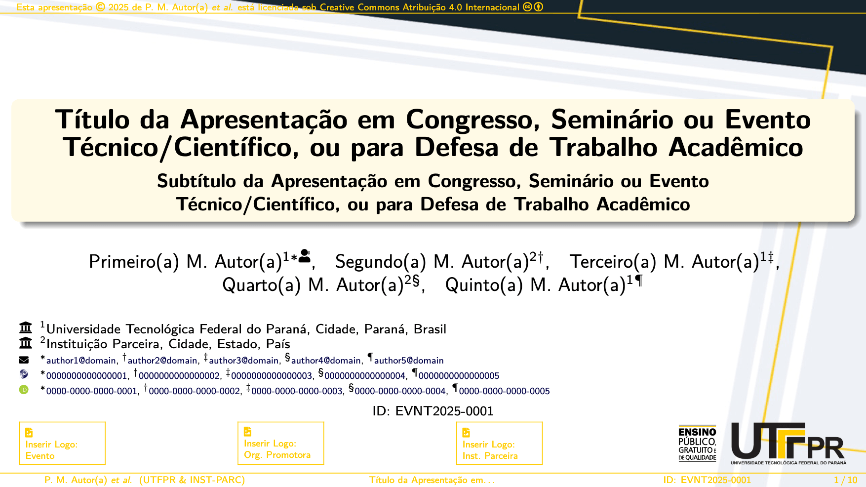 [Federal University of Technology — Paraná] UTFPR-Slides